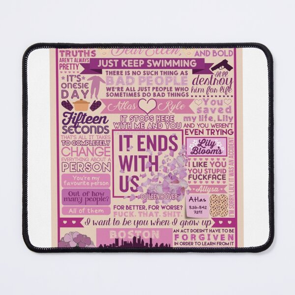 Item preview, Colleen Hoover, it ends with us designed and sold by PURPLESHORT.