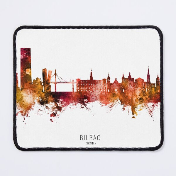 Item preview, Bilbao Spain Skyline designed and sold by ArtPrints.