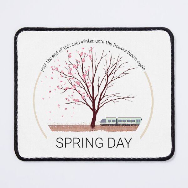 Item preview, Spring Day (Transparent Ver.) - BTS Song Illustration designed and sold by viioletbloom.