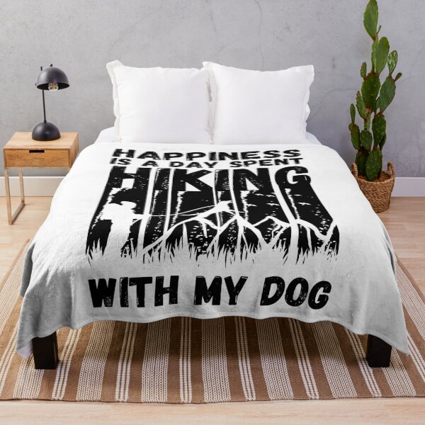 Item preview, Happiness Is A Day Spent Hiking With My Dog designed and sold by IrisDesign20.