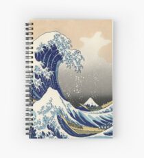 Cuaderno de espiral La gran ola frente a Kanagawa