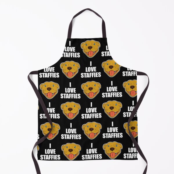 Item preview, I Love Staffies - Funny Staffy Pattern Design Of A Golden Staffy designed and sold by Cameronckjc.
