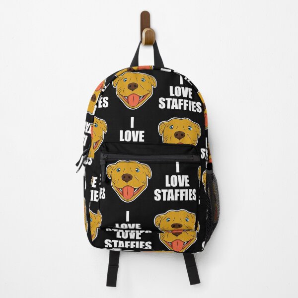 Item preview, I Love Staffies - Funny Staffy Pattern Design Of A Golden Staffy designed and sold by Cameronckjc.