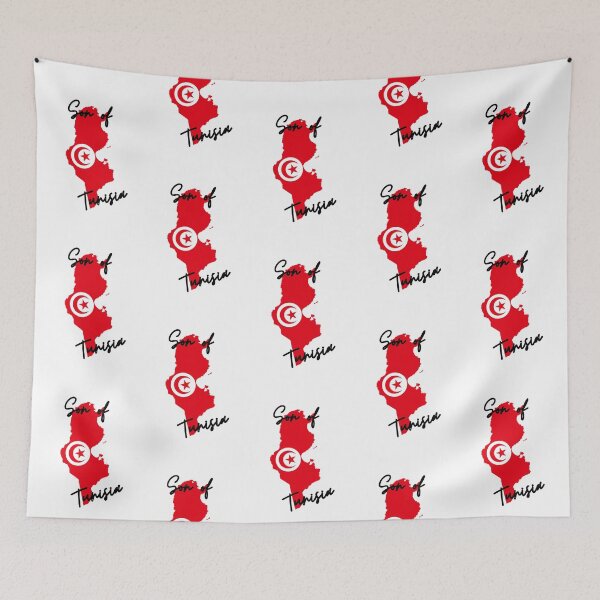 Item preview, Son of Tunisia Map Flag designed and sold by NovawayDirect.