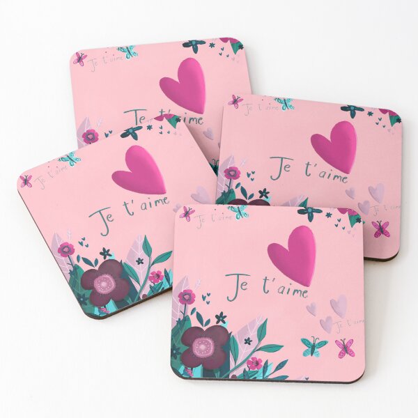 Item preview, Je t'aime avec des fleurs designed and sold by Audreysuau.