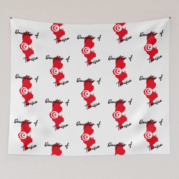 Item preview, Daughter of Tunisia Map Flag designed and sold by NovawayDirect.