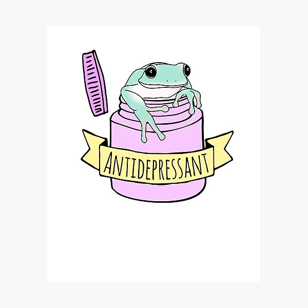 Item preview, Antidepressant White tree Frog designed and sold by FandomizedRose.