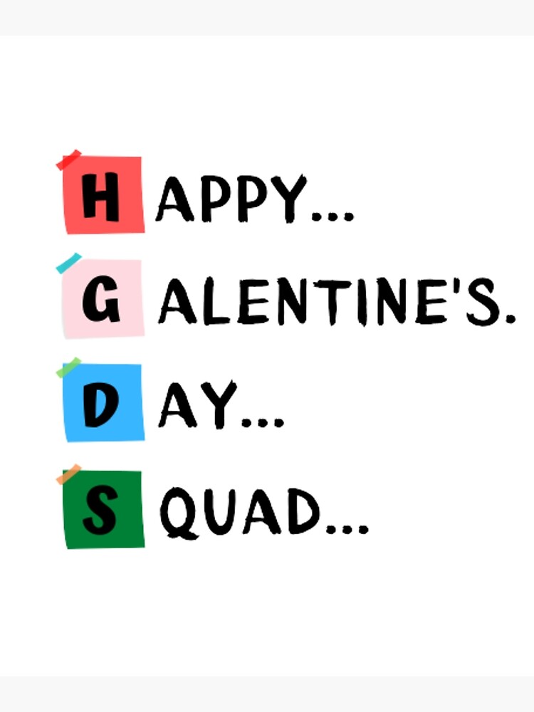 "Happy galentine’s day gift ideas Galentines Day Squad 2022 " Poster