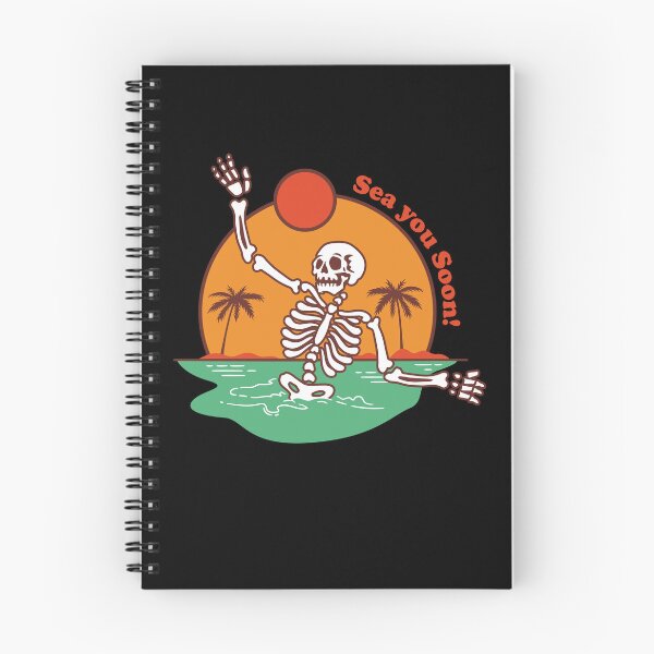 Item preview, Sea You Soon Quote - Funny Skeleton On The Beach designed and sold by bestic.
