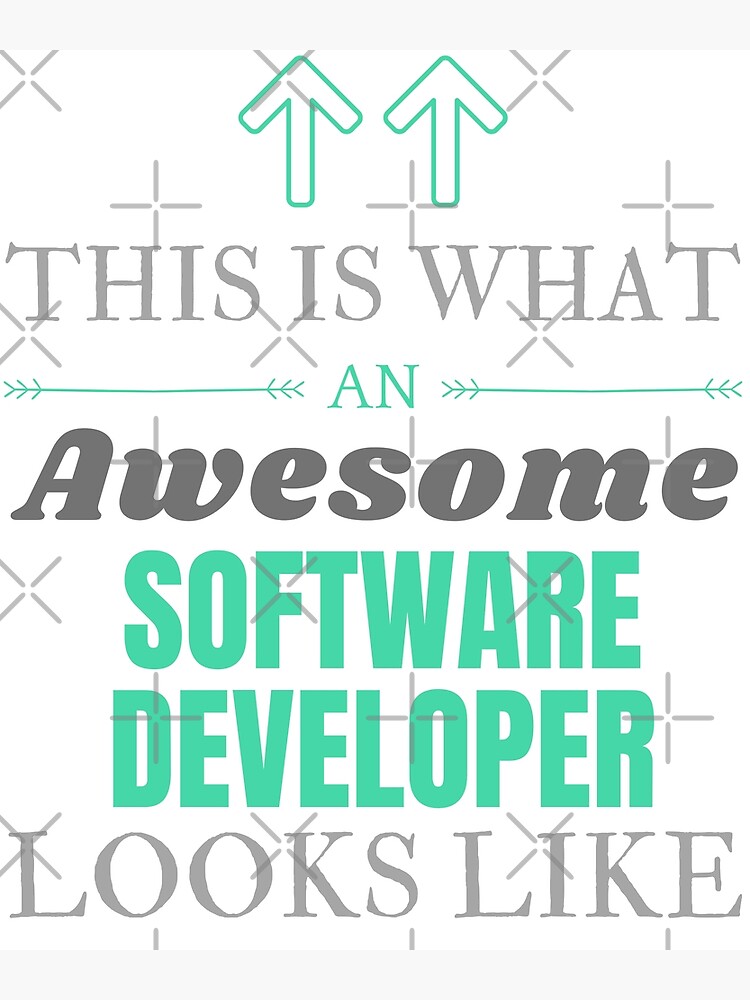 Disover This Is What An Awesome Software developer Looks Like Premium Matte Vertical Poster