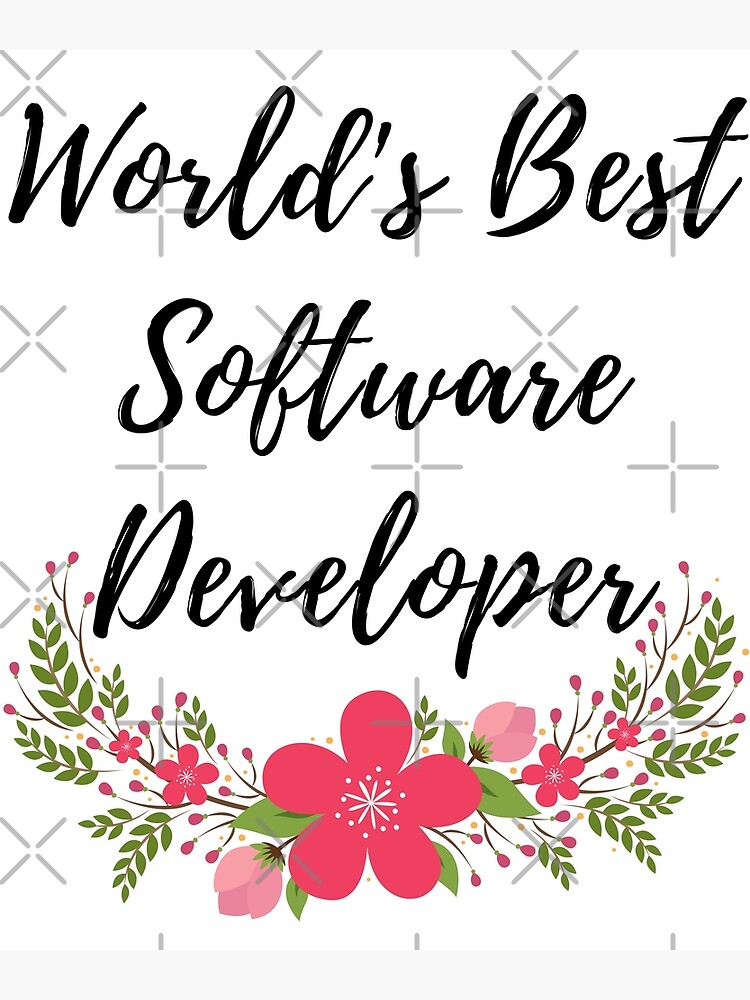 Disover World's Best Software developer Premium Matte Vertical Poster