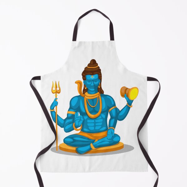 Item preview, jai mahakal - lord shiva with trishul illustration designed and sold by The-Meraki-Man.