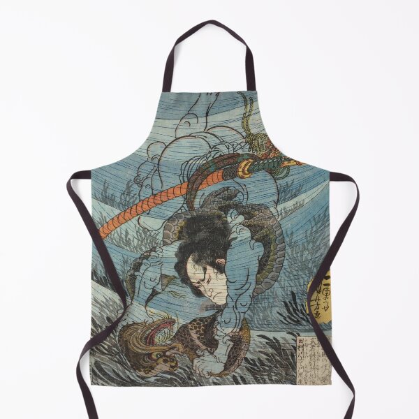 Item preview, Samurai Capturing a Kappa Under the Water - Utagawa Kuniyoshi designed and sold by NineVi.