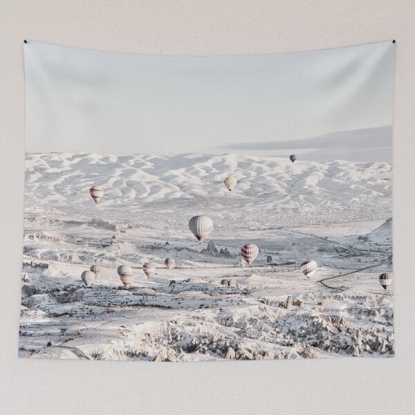 Item preview, Hot Air Balloons in Snow scene. designed and sold by superbling.