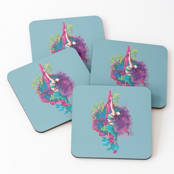 Item preview, Aerial Silks Colorful Mermaid designed and sold by cristicreative.