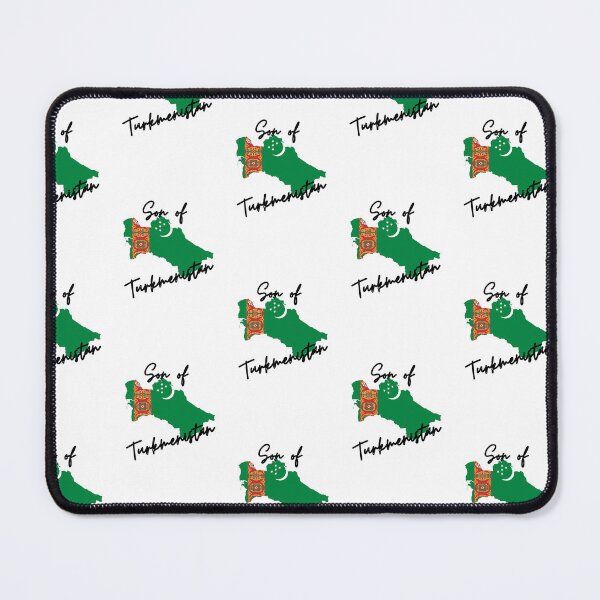 Item preview, Son of Turkmenistan Map Flag designed and sold by NovawayDirect.