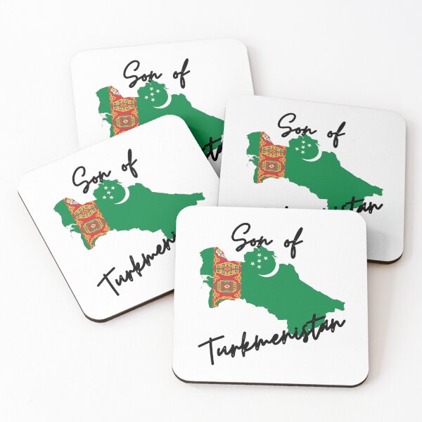 Item preview, Son of Turkmenistan Map Flag designed and sold by NovawayDirect.
