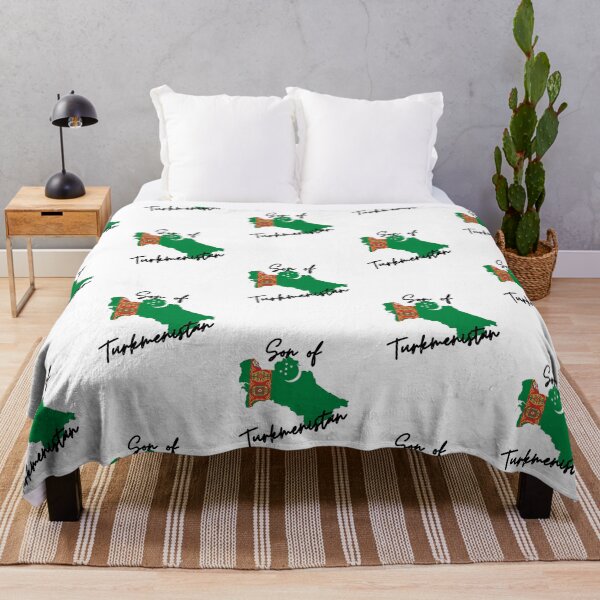 Item preview, Son of Turkmenistan Map Flag designed and sold by NovawayDirect.