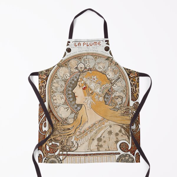 Item preview, Zodiaque or La Plume by Alphonse Mucha designed and sold by see-the-fox.