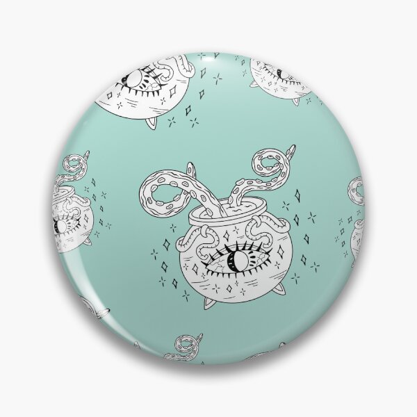 Item preview, Seamless Pattern of Magical Witch Cauldron with Potion and Tenta designed and sold by Nouraoui.