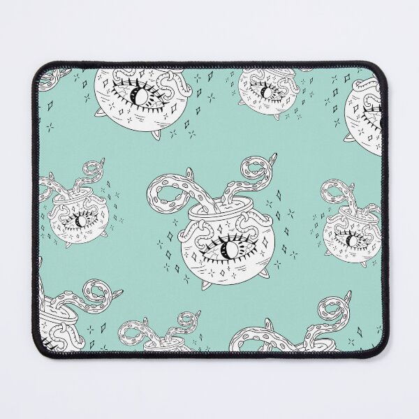 Item preview, Seamless Pattern of Magical Witch Cauldron with Potion and Tenta designed and sold by Nouraoui.
