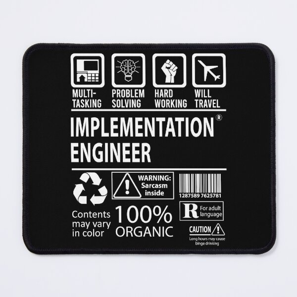 Item preview, Implementation Engineer T Shirt - MultiTasking Certified Job Gift Item Tee designed and sold by sabinacsnm.