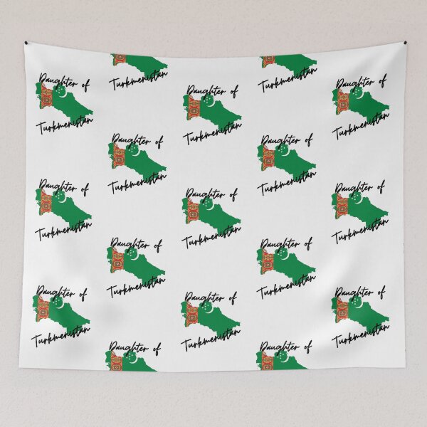 Item preview, Daughter of Turkmenistan Map Flag designed and sold by NovawayDirect.