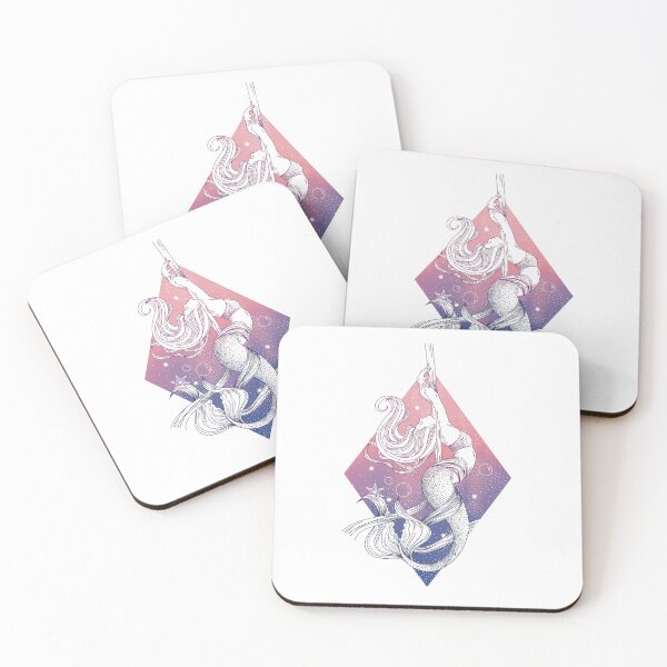 Item preview, Aerial silks mermaid - Pink - Tattoo Inspired designed and sold by cristicreative.