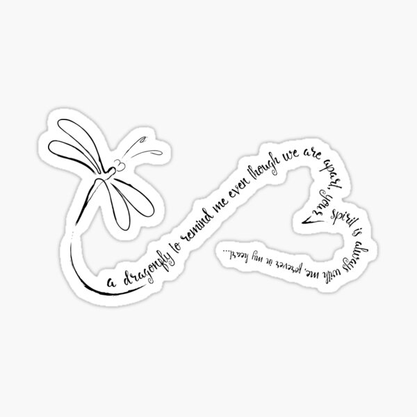 Item preview, A Dragonfly To Remind Me Even Though We Are Apart  designed and sold by RebeccaRe.