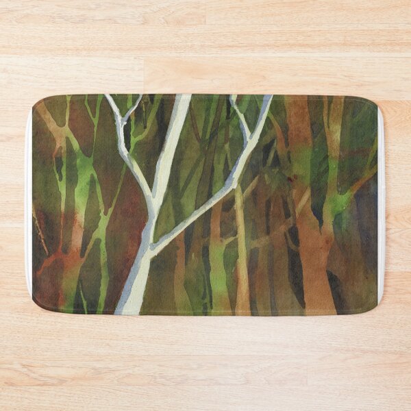 Item preview, Trees in forest.  Fine art watercolor painting trees forest designed and sold by rfoxphoto.