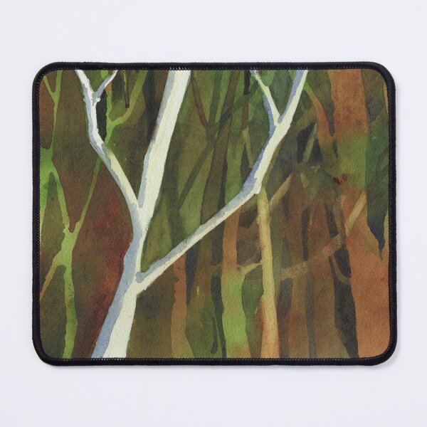 Item preview, Trees in forest.  Fine art watercolor painting trees forest designed and sold by rfoxphoto.