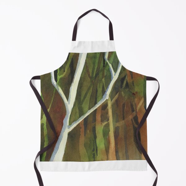 Item preview, Trees in forest. Fine art watercolor painting trees forest designed and sold by rfoxphoto.