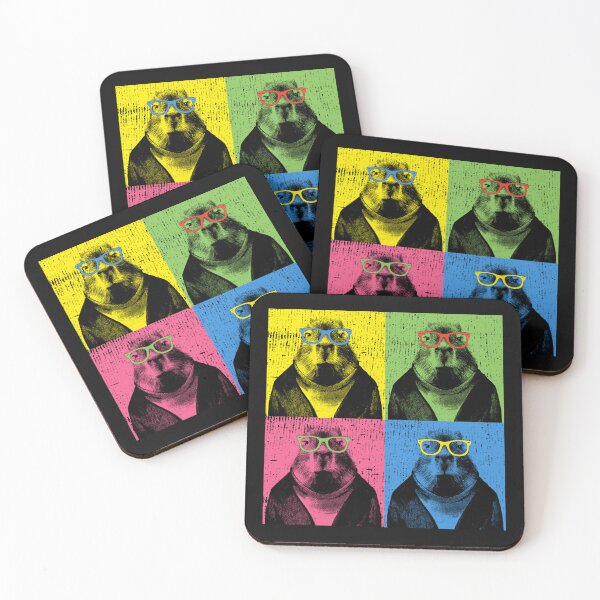 Item preview, Capybara Pop Art Capybaras in Sun Glasses Funny Picture  designed and sold by alenaz.