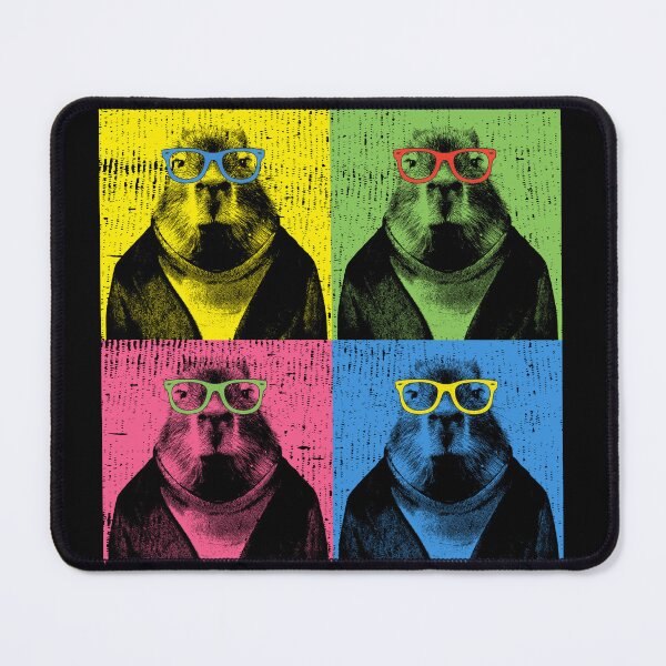 Item preview, Capybara Pop Art Capybaras in Sun Glasses Funny Picture designed and sold by alenaz.
