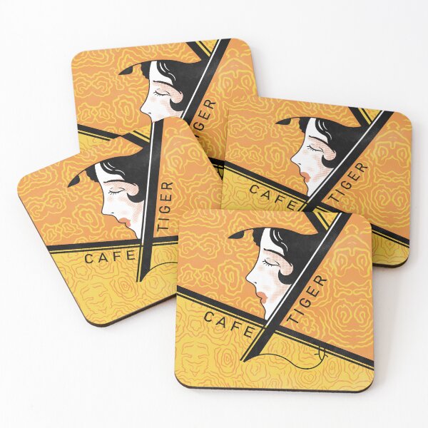 Item preview, Cafe Tiger Vintage Japanese Matchbox Design designed and sold by rogue-design.