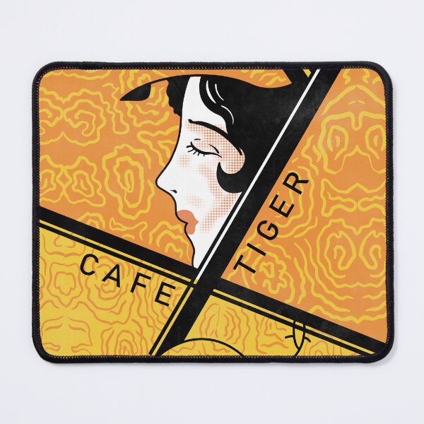 Item preview, Cafe Tiger Vintage Japanese Matchbox Design designed and sold by rogue-design.