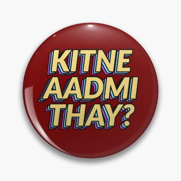 Hindi Aesthetic Pins and Buttons for Sale