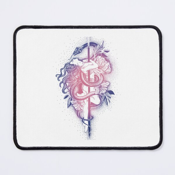 Item preview, Pole Dance- Snake - Pink/Lilac - Tattoo Inspired designed and sold by cristicreative.