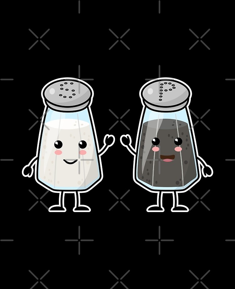 Kawaii Salt & Pepper Shakers: Best Friends Forever Poster for Sale by  PanosTsalig