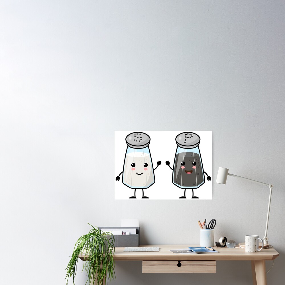 Kawaii Salt & Pepper Shakers: Best Friends Forever Art Board Print for  Sale by PanosTsalig