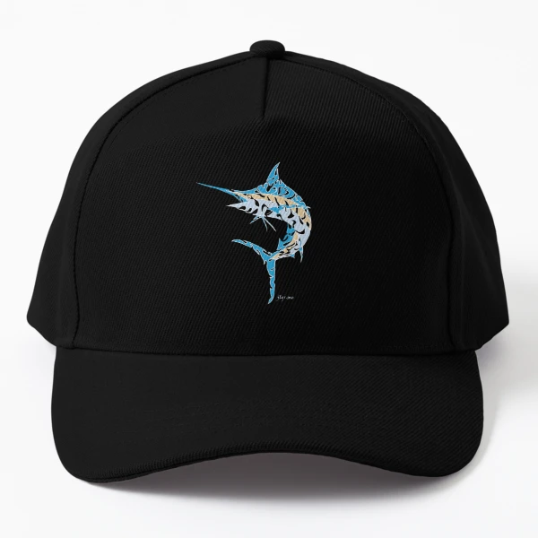 Reel In Saltwater Fishing Marlin Design Cap for Sale by jlgrcreations05