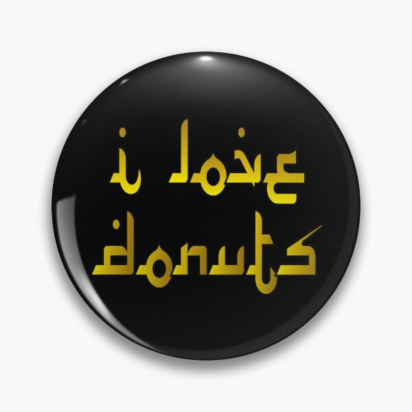 Item preview, I love donuts in Arabic typography designed and sold by Donutlovers.