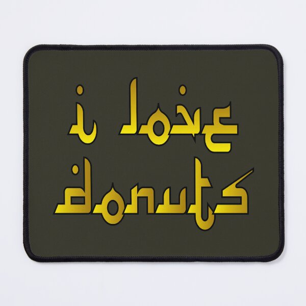 Item preview, I love donuts in Arabic typography designed and sold by Donutlovers.