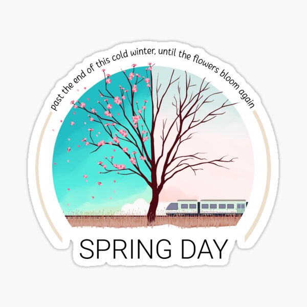 Bts Spring Day Stickers for Sale | Redbubble