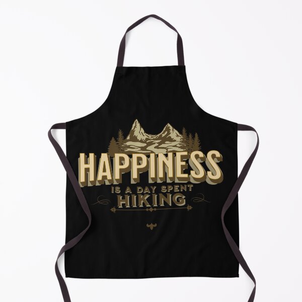 Item preview, Happiness is a day spent Hiking Black designed and sold by Miezka.