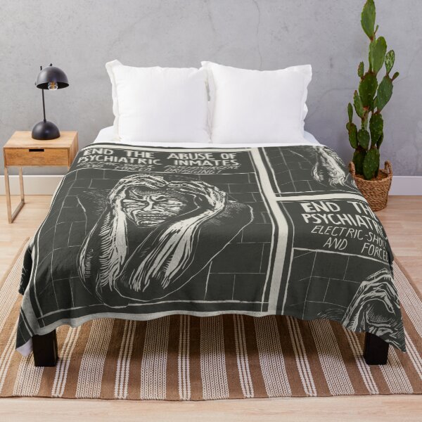 Item preview, End The Abuse Of Psychiatric Inmates - Rachael Romero | Vintage American Political Art designed and sold by POSTERAMALA.