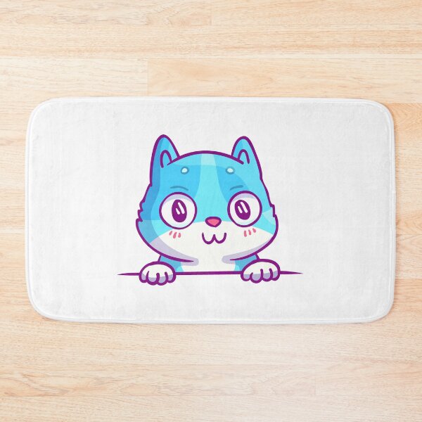 Item preview, Blue cute kitty. Cat in pocket designed and sold by AliceMarr.