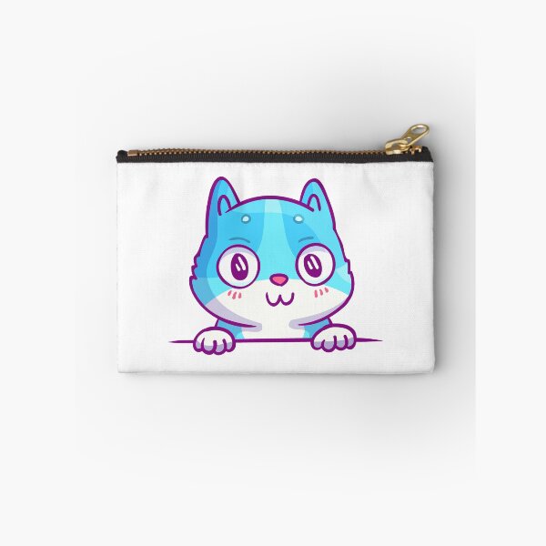 Item preview, Blue cute kitty. Cat in pocket designed and sold by AliceMarr.