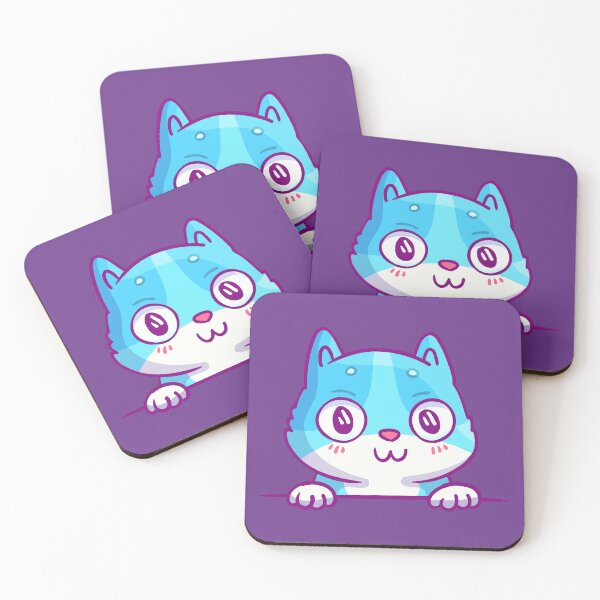 Item preview, Blue cute kitty. Cat in pocket designed and sold by AliceMarr.