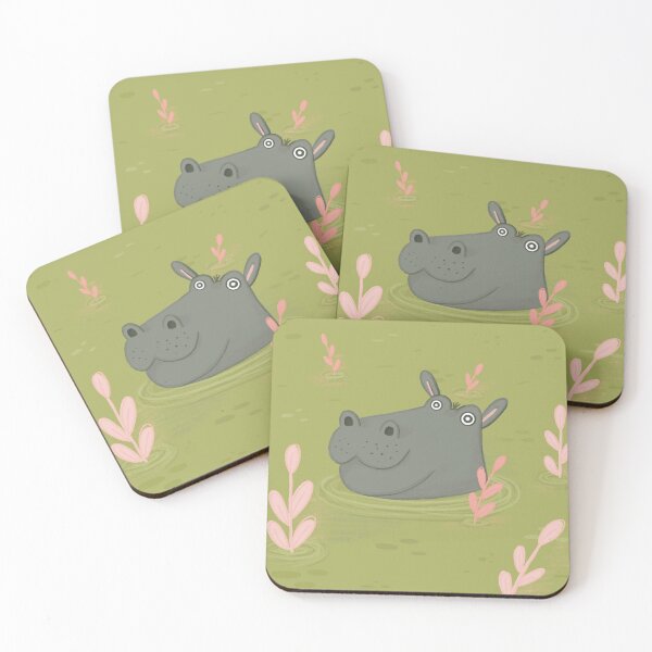 Item preview, Happy Hippo Illustrated Products designed and sold by SleepyLilSloth.